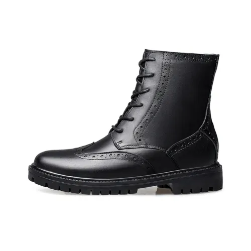 DILIKAN Колено Высокая Мартин Ботинок Платформа Мужской