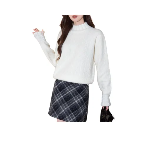 Tonlion Экрю Женская Трикотажная