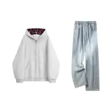 Бело-серый вереск + синий