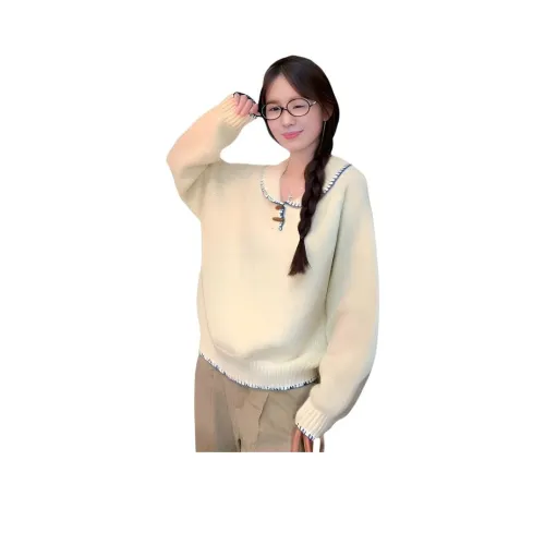 GUOZHEN Желтый Женский Трикотаж