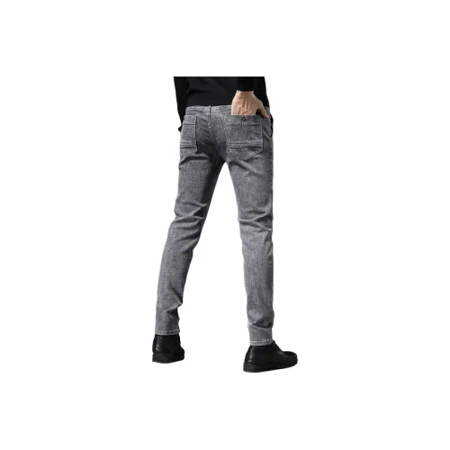 CHENYING Серый 1911 Унисекс Джинсы