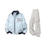 Светло-синие + светло-серые штаны