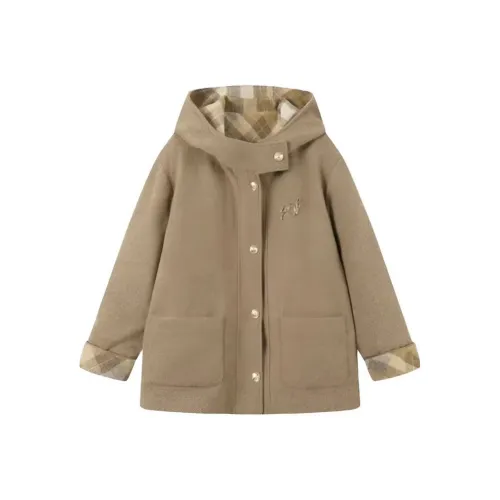 IQC Хаки Женское Пальто