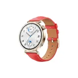 Классический ремень из телячьей кожи -- красный [пряжка цвета розового золота]