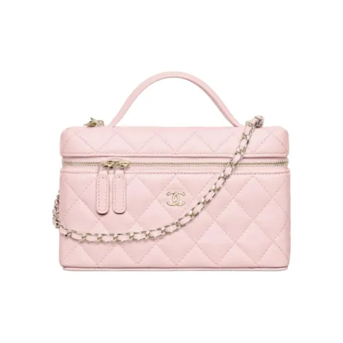 CHANEL Кожа Косметичка Женская Светло-Розовая