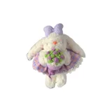 Бант, букет, кролик [фиолетовый]