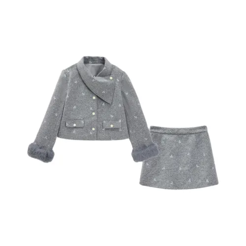 AIYIFU Серый Женский Комплект с Юбкой