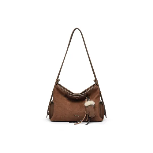 Disney Mickey Mouse Ткань Сумка через плечо Женская Кофейного цвета