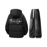 Комплект (черный топ+черные брюки)