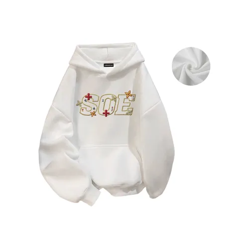 SOIE Зимний утолщенный и с флисовой подкладкой свитшот унисекс