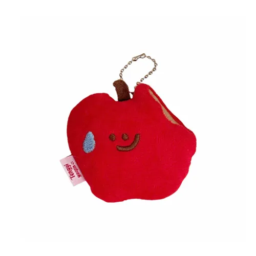 PANGPANGLONG Мультяшный Милый Яблоко Плюшевый Брелок Длина Тела 7,5см 6,5см 9,4см