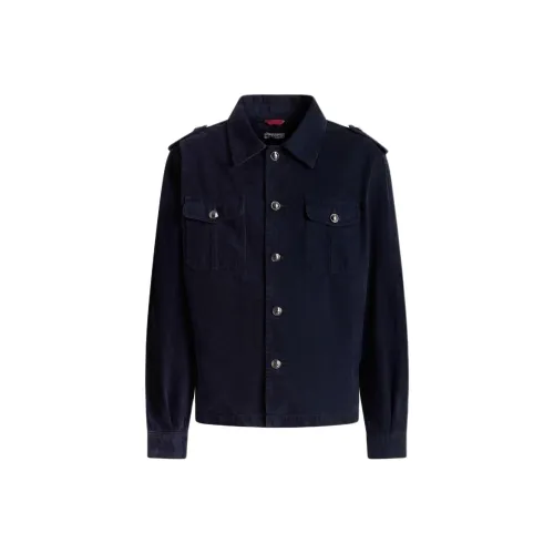 BALLY Морской синий Мужские куртки