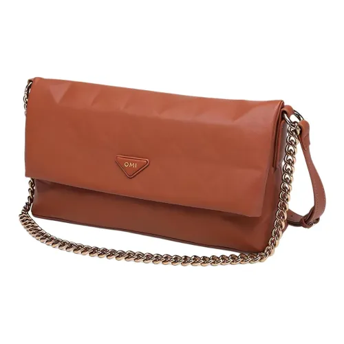 OMI ПУ (полиуретан) Сумка через плечо Средняя Женская Mumbai Коричневый