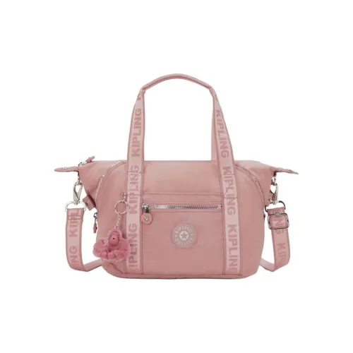 Kipling Холст Одно Плечо Сумка Большая Женская Розовая Черная