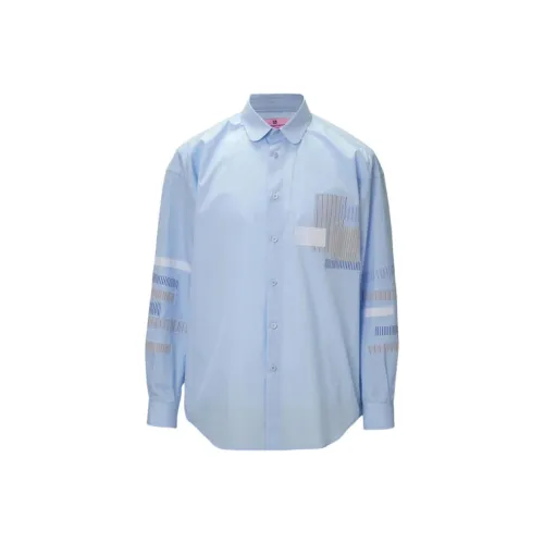 ANREALAGE Fw25 HOMME Пэчворк Рубашка Мужская