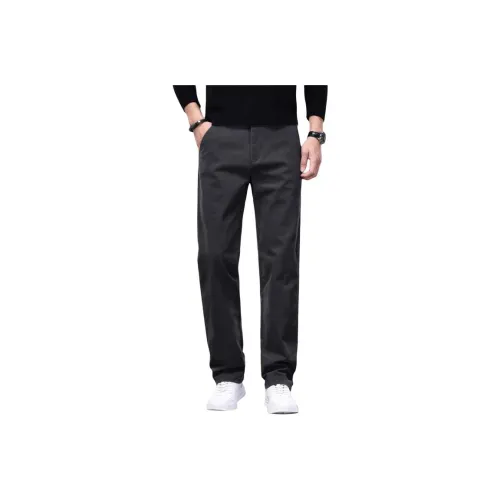 H 75 Темно-серый Мужские Повседневные Штаны