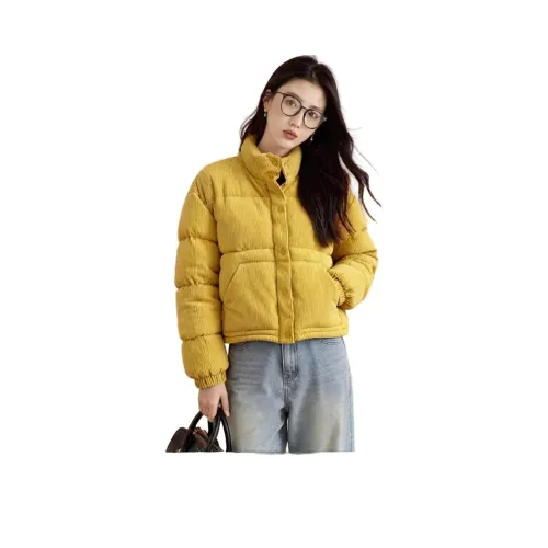 PAZZO Желтый Женские пуховики
