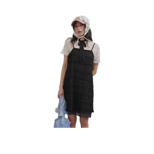 W9H2 Черный Женские Слиплатья