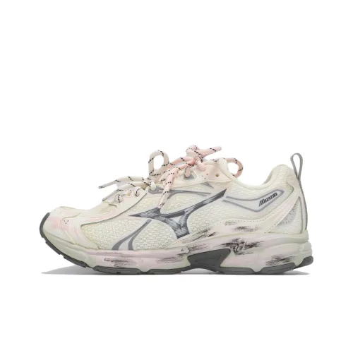 Mizuno SPEED 10S Устойчивые к истиранию Низкие Беговые кроссовки Унисекс Экрю