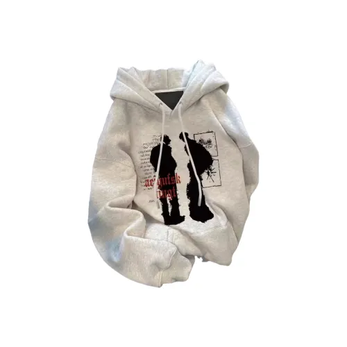 GOYN Белый Серый Флисовая подкладка Мужской Свитшот