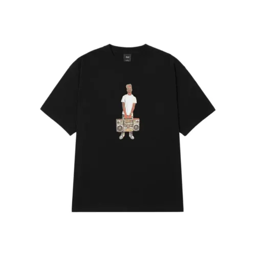 HUF совместный бренд J.ROCC X Каменный THROW футболка T-рубашка унисекс