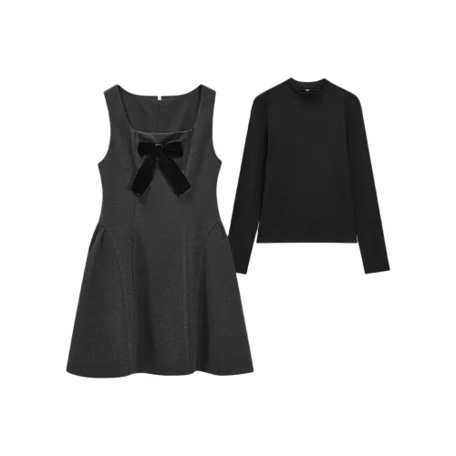 AIYIFU Темно-серый женский комплект с юбкой