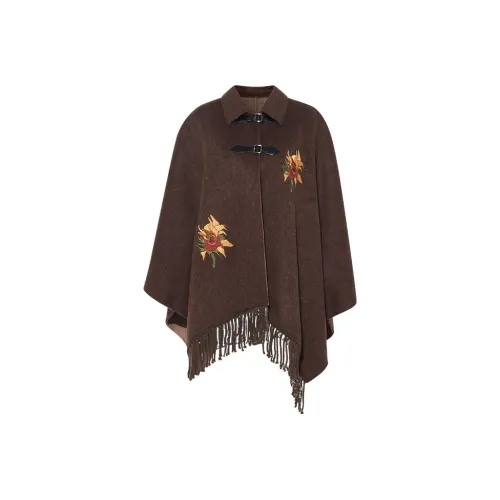 Langqing Кофе с Бренд Наклеенный Женские Пальто