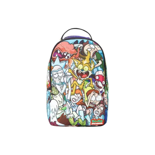SPRAYGROUND Rick Morty Коллаборация Полиэстер Рюкзак Унисекс Многоцветный
