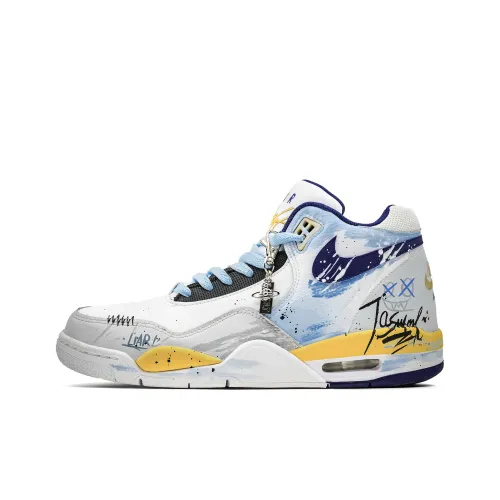 Nike Flight Legacy Винтажные баскетбольные кроссовки High Top Sky Blue Мужские