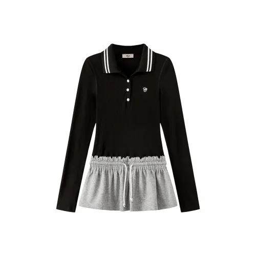 CHUU Черные Женские T-рубашки