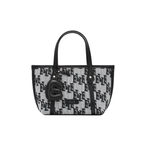 ELLE Ткань Сумка Средний Женские Черный Овсяно-абрикосовый