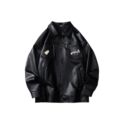 AUTOMOBILI LAMBORGHINI Кожаная куртка унисекс