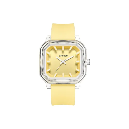 SANDA Кварцевый механизм силиконовый ремешок часы унисекс разноцветный циферблат