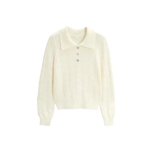 AIYIFU Синий Абрикос Женский Трикотаж