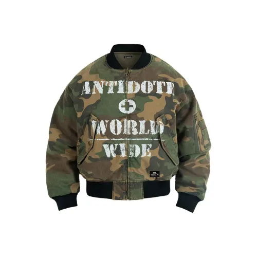 ZIAREL Зеленый Двусторонний [Съемный] Унисекс Пуховики