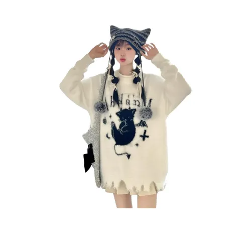 MDEHT Экрю Женская Трикотажная Одежда