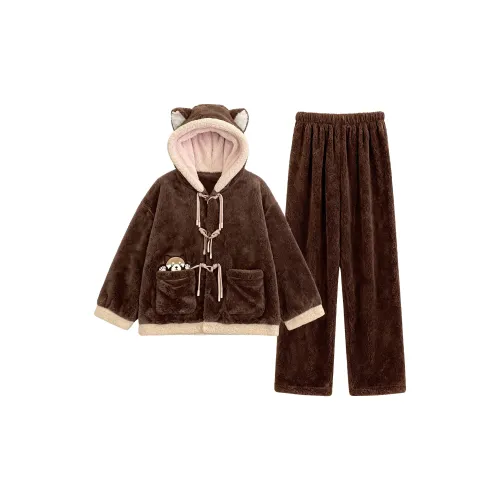 MIMOSA CHUR Brown Bear Комплекты одежды Женские Пижамные комплекты