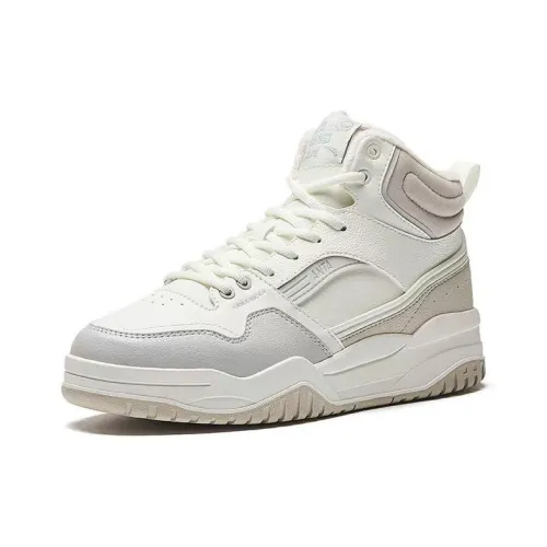 Anta Slam Термические Износостойкие Высокие Кроссовки для скейтбординга Женские Белые Серые