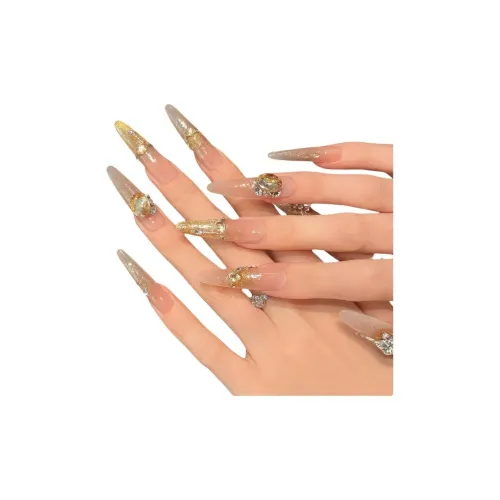 XIAMEIYU Waltz Осветляющий False Nail Заостренный Тип Розовый Смузи Coquette 35 мм