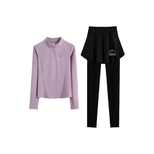 WANTINGDINUO Фитнес Комплект Профессиональный Набор для Упражнений с мячом Альпинизм Спортивная одежда Женская