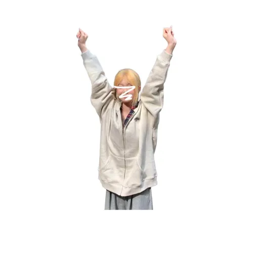 VENICEW Серый Бежевый Тонкий (с наклейкой бренда VN) Женские Свитшоты