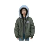 Армейский зеленый хлопковый пуховик