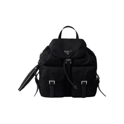 PRADA RE Нейлон Переработанный полиамид Рюкзак Средний Женские Черный