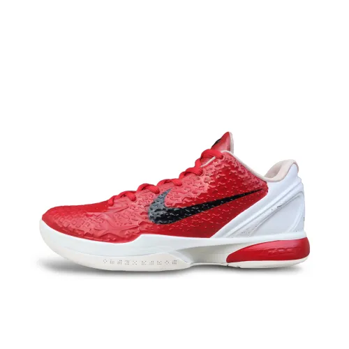 Nike Zoom Kobe 6 'All Star 2,0' Амортизация Износостойкий Низкий Топ Баскетбольные Кроссовки Мужские Красный Белый