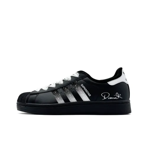 Adidas Originals Superstar 2 Starry Sky Dance Устойчивый к истиранию Низкий Топ Детские Скейтбординги Черный Подростки