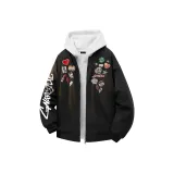 Чёрная куртка с воротником-стойкой