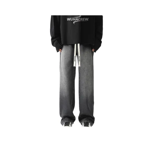 WUHA CREW Stone Worn Gray Unisex Jeans WUHA CREW Stone Worn Gray Унисекс Джинсы