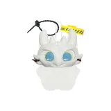 Широ Дракон Маска Милый Глаз Белый Кот Кукла Украшение & Черный Шнур & Желтый Ремешок