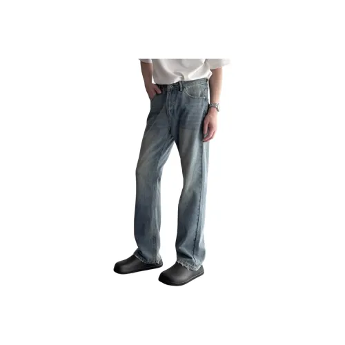 SNEIKLAU Синий Унисекс Джинсы