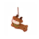 Рождественская кукла-лось с украшением